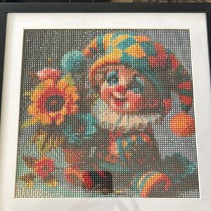 Diamond Art Colorful Jester Mixed Media Art
